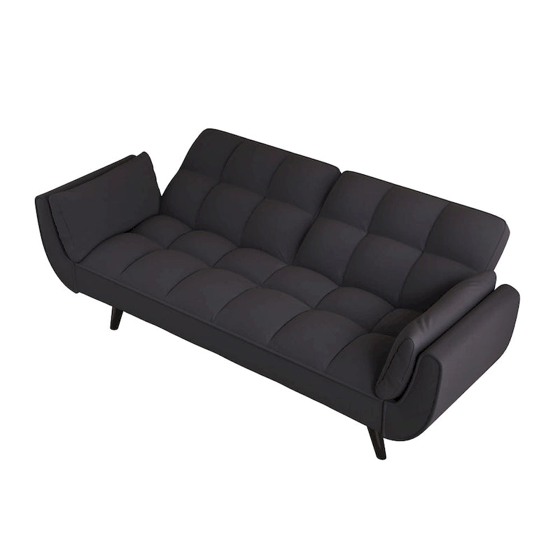 57-calowa rozkładana sofa z regulowanym oparciem i 2 poduszkami
