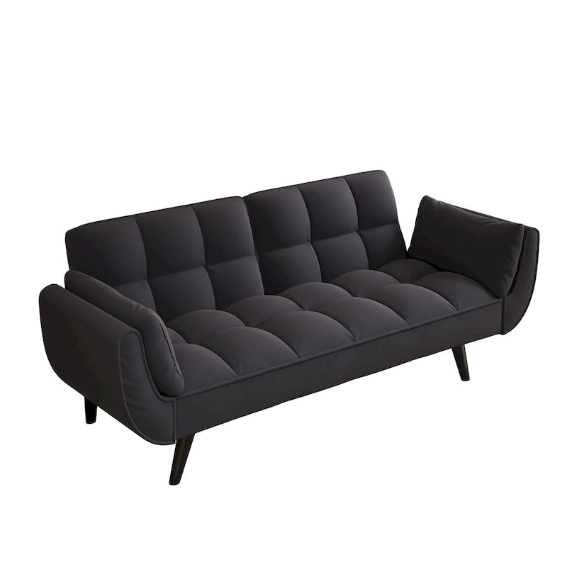57-calowa rozkładana sofa z regulowanym oparciem i 2 poduszkami