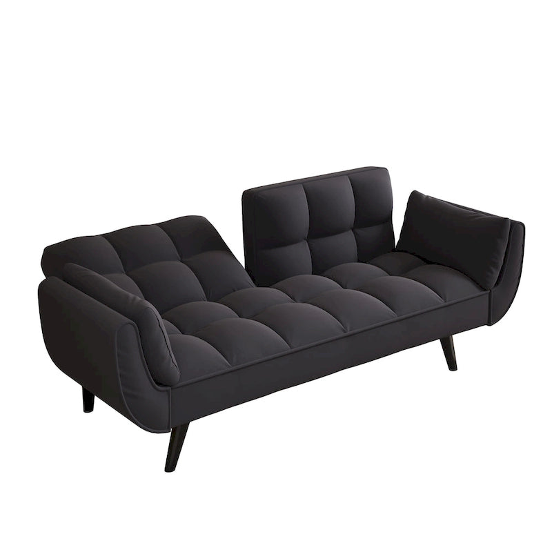 57-calowa rozkładana sofa z regulowanym oparciem i 2 poduszkami
