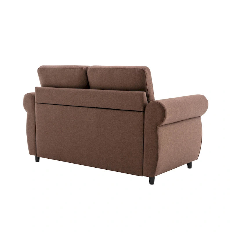 57,9-calowa rozkładana sofa z funkcją spania Twin z pianką z pamięcią kształtu i 2 portami USB