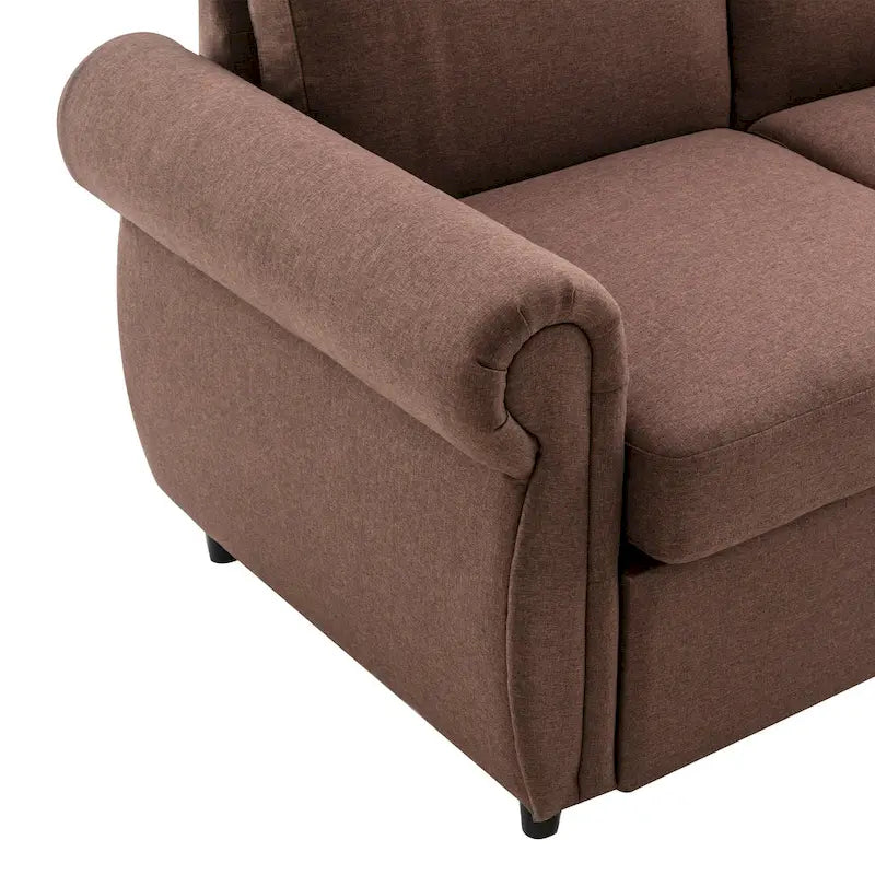 57,9-calowa rozkładana sofa z funkcją spania Twin z pianką z pamięcią kształtu i 2 portami USB