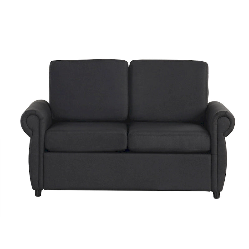57,9-calowa rozkładana sofa z funkcją spania Twin z pianką z pamięcią kształtu i 2 portami USB