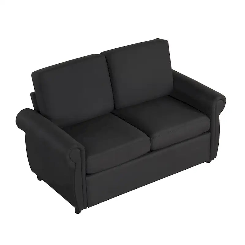 57,9-calowa rozkładana sofa z funkcją spania Twin z pianką z pamięcią kształtu i 2 portami USB