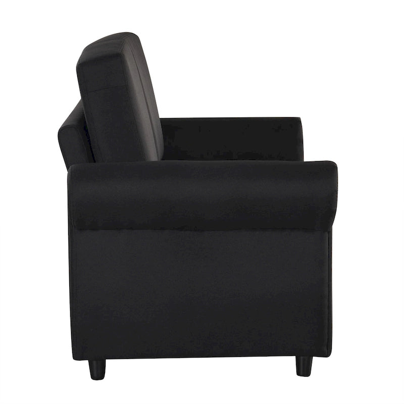 57,9-calowa rozkładana sofa z funkcją spania Twin z pianką z pamięcią kształtu i 2 portami USB