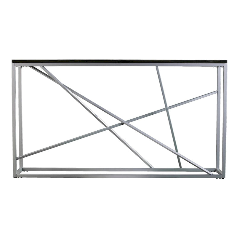 Konsola imitacja marmuru na żelaznej podstawie 132 cm