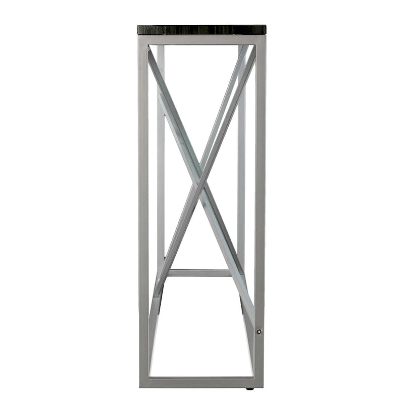 Konsola imitacja marmuru na żelaznej podstawie 132 cm