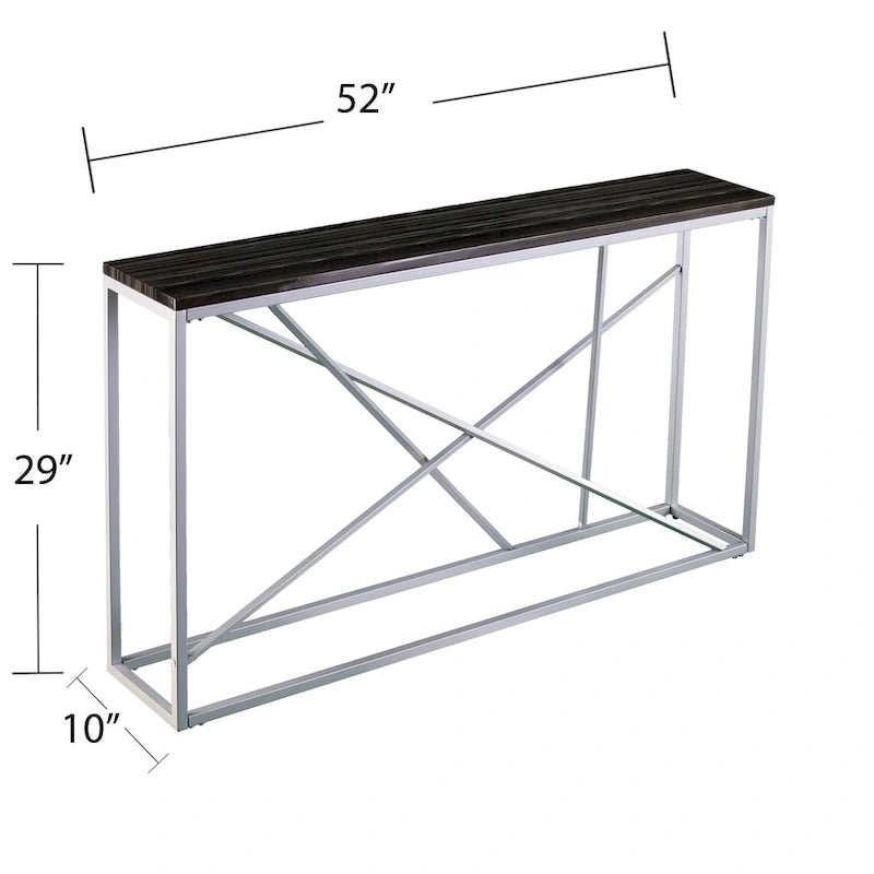 Konsola imitacja marmuru na żelaznej podstawie 132 cm