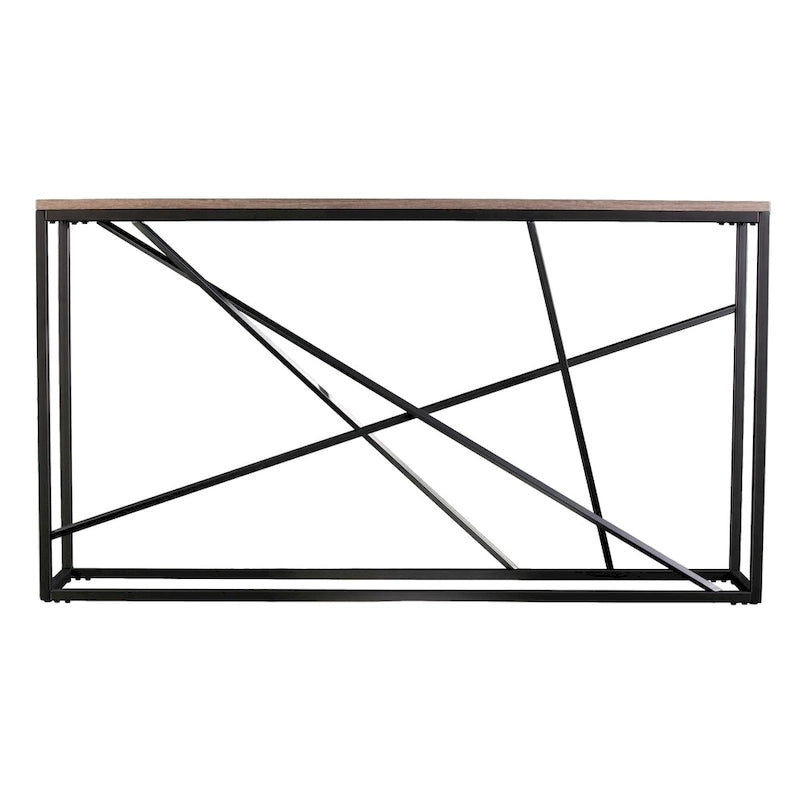 Konsola imitacja marmuru na żelaznej podstawie 132 cm
